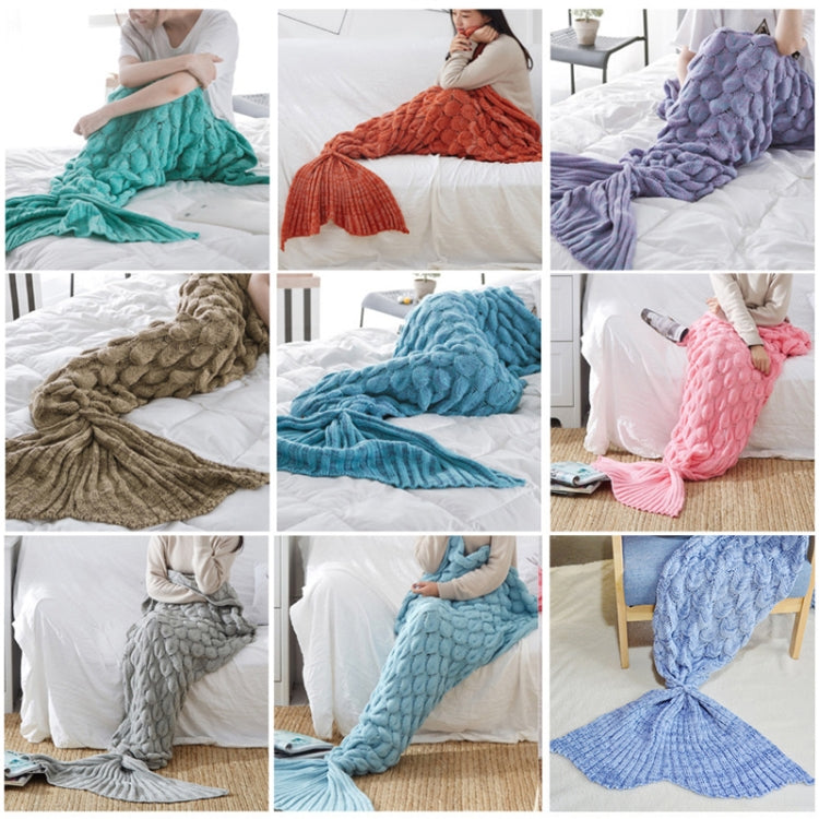 Mermaid Tail Knitted Blanket Fish Tail Blanket