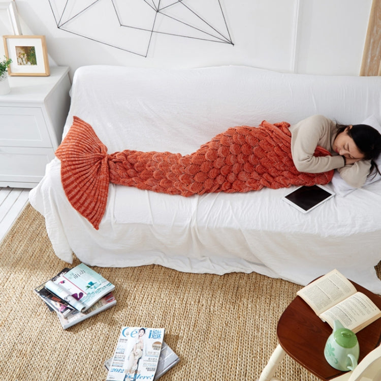 Mermaid Tail Knitted Blanket Fish Tail Blanket