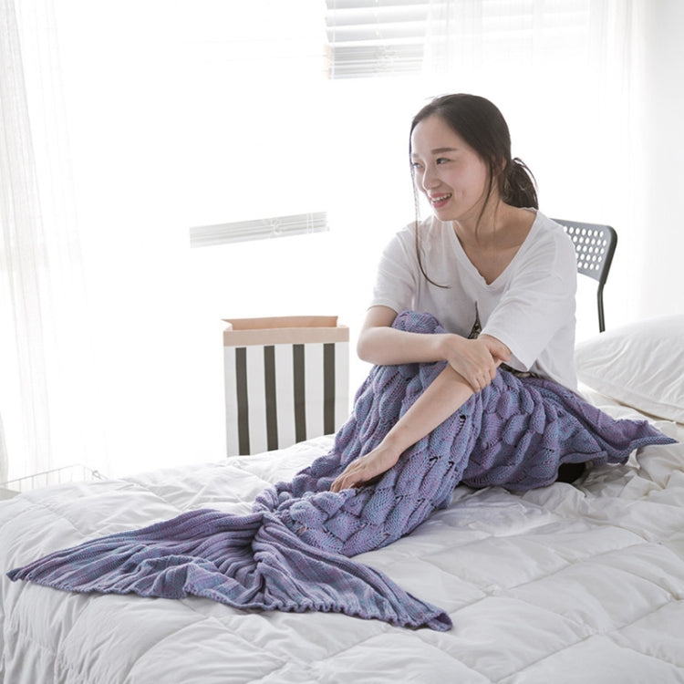 Mermaid Tail Knitted Blanket Fish Tail Blanket