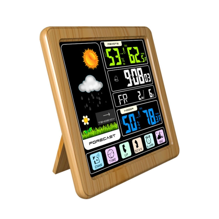 TS-3310 Wireless Weather Clock Multifunctional Color Screen Clock Creative Home Touch Screen Thermometer