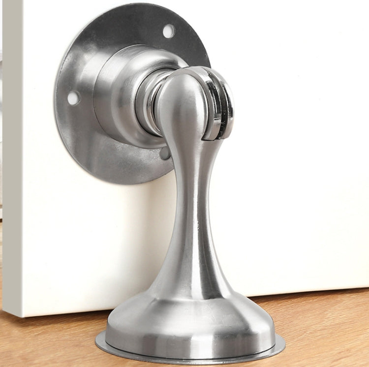 Punch-Free Stainless Steel Thickened Strong Magnetic Door Stopper