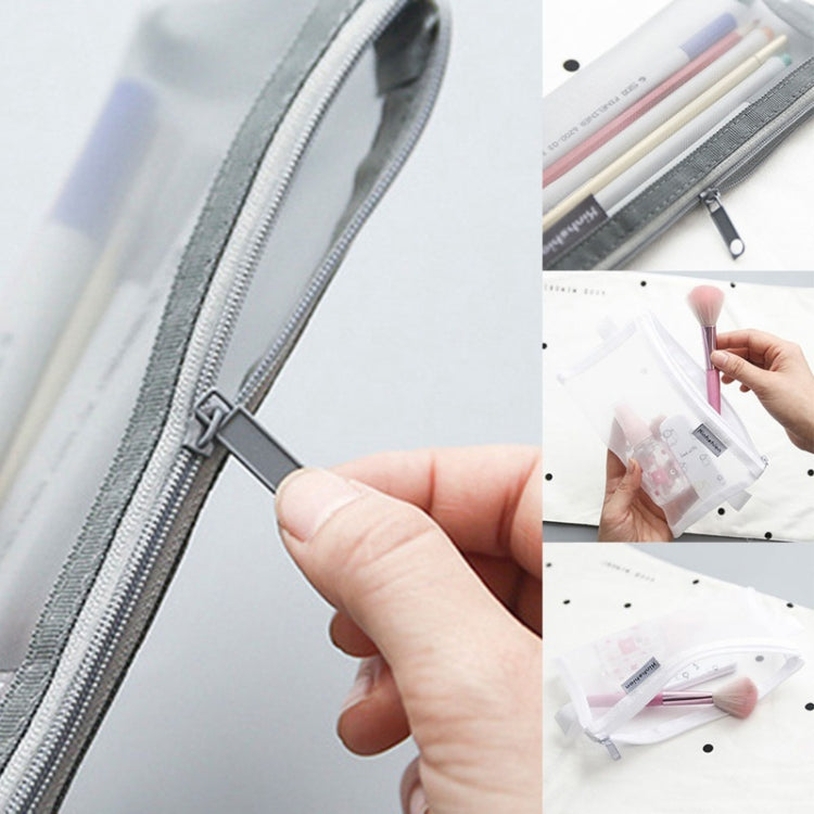 Nylon Simple Transparent Mesh Pencil Case Office School Supplies