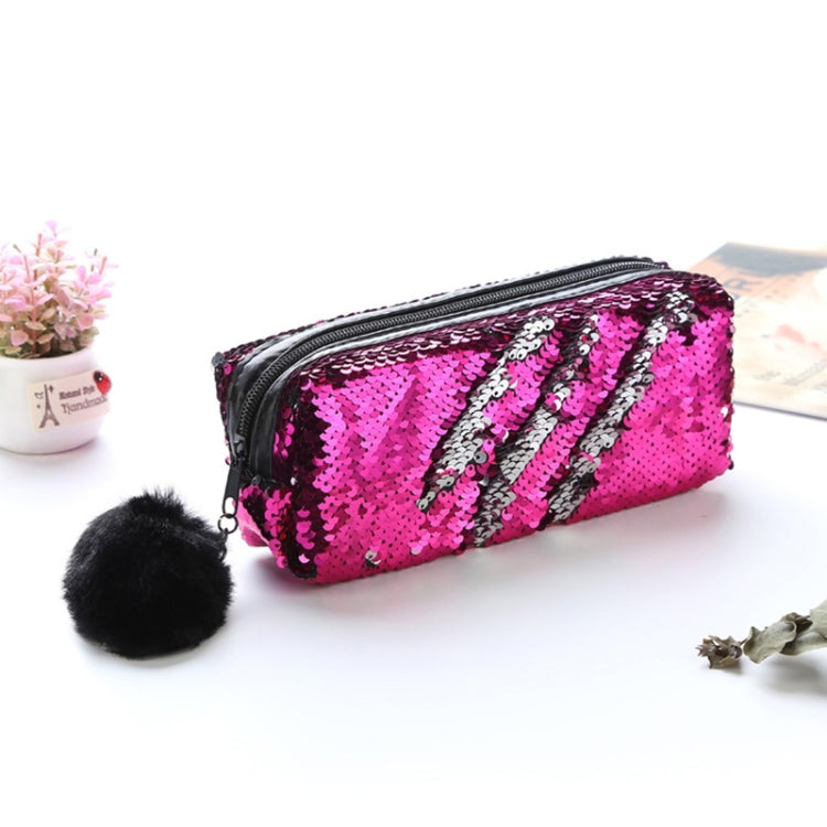 Reversible Sequin Pencil Case for Girls School Supplies Super Big Stationery Gift Magic Makeup Bag