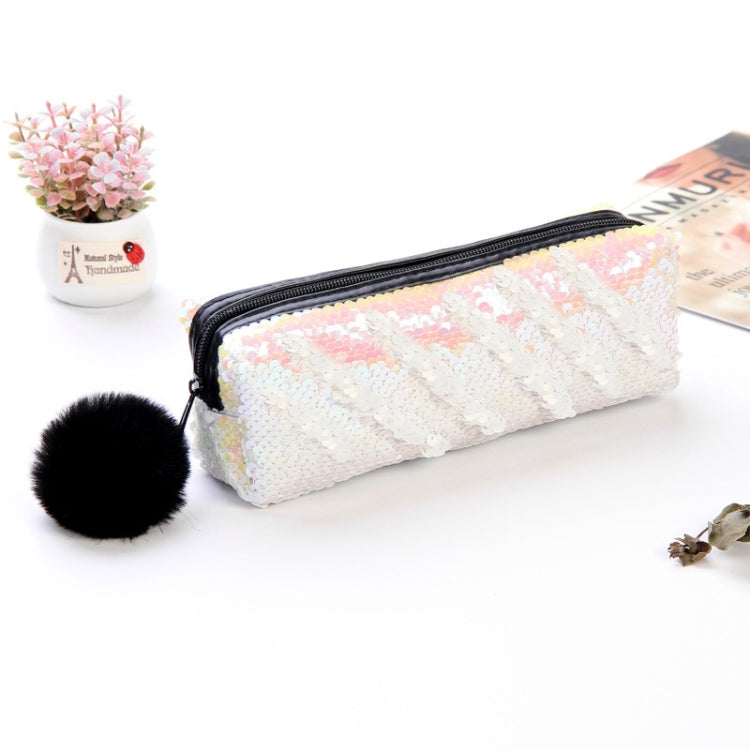 Reversible Sequin Pencil Case for Girls School Supplies Super Big Stationery Gift Magic Makeup Bag