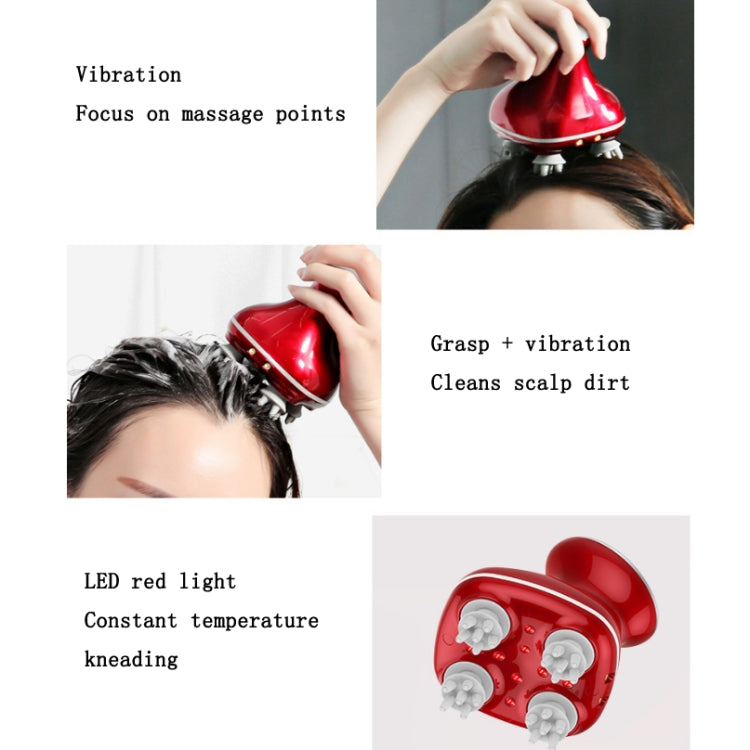 Head Scalp Massager Electric Beauty Instrument Multifunctional Kneading Vibration Physiotherapy Instrument