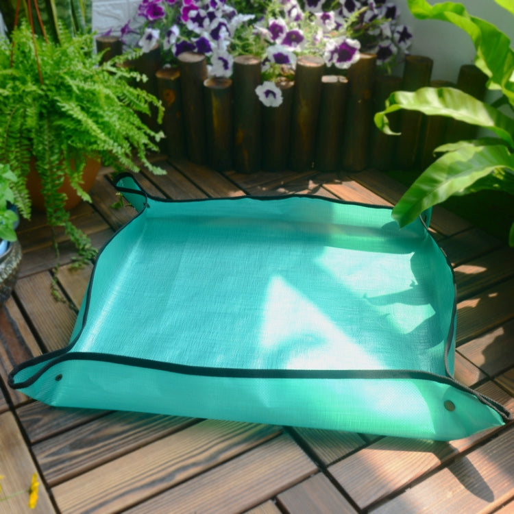 68x68cm PE Home Gardening Planting Operation Mat Green Plant Changing Pot Mixing Soil Waterproof Flower Mat