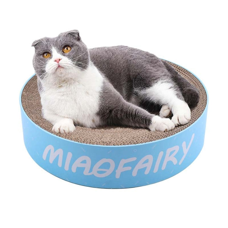 Round Corrugated Cat Scratcher Claw Sharpener Toy Bed