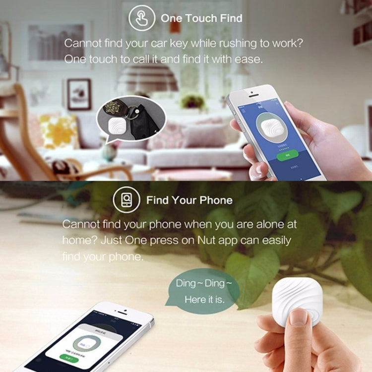NUT F7X Smart Anti-Lost Device Bluetooth Two-Way Alarm Mobile Phone Key Wallet Anti-Lost Device