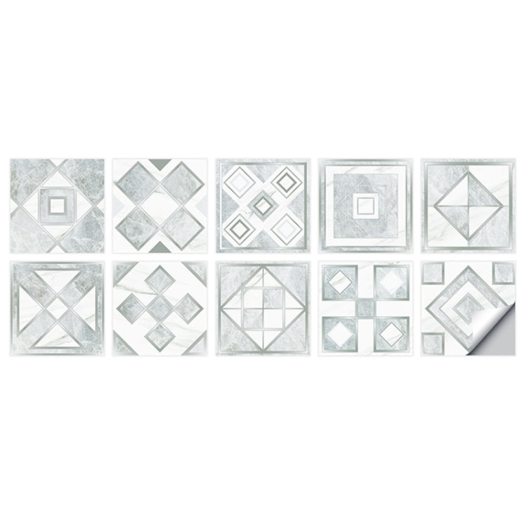 Geometric Pattern Staircase Wall Tile Sticker Kitchen Stove Water And Oil Proof Stickers