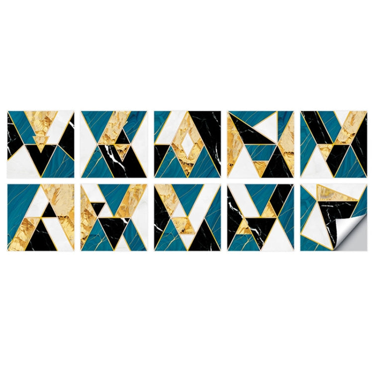 Geometric Pattern Staircase Wall Tile Sticker Kitchen Stove Water And Oil Proof Stickers