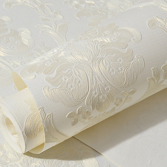 Bedroom Living Room Classic Damascus 3D Precision Pressed Non-Woven Fabric Self-Adhesive Wallpaper