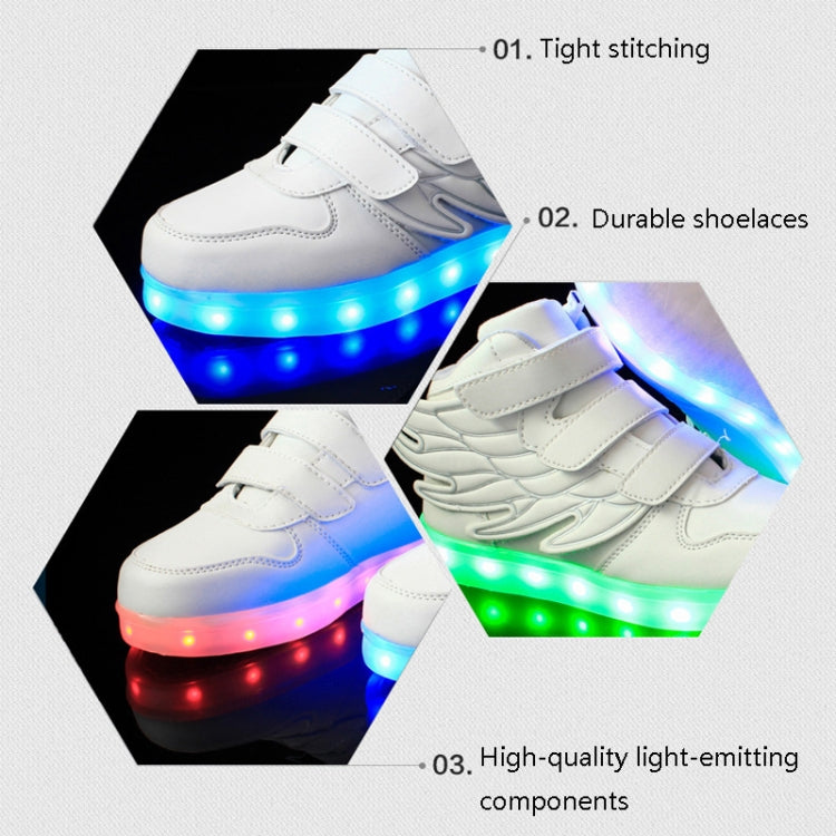Children Colorful Light Shoes LED Charging Luminous Shoes