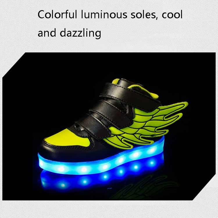 Children Colorful Light Shoes LED Charging Luminous Shoes