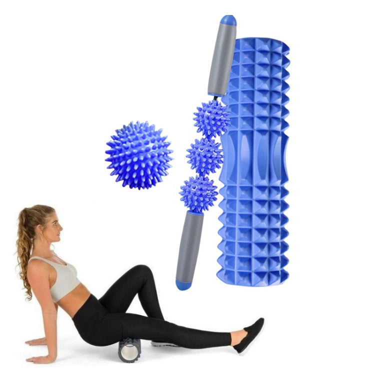 3 in 1 Eva Foam Roller Hollow Muscle Relaxation Roller Yoga Column Set, Length:, 33cm (Blue Crescent), 33cm (Pink Crescent ), 33cm  (Purple Crescent ), 45cm (Pink Crescent), 45cm (Purple Crescent ), 45cm (Blue Crescent), 45cm (Pink Wolf Tooth )��������...