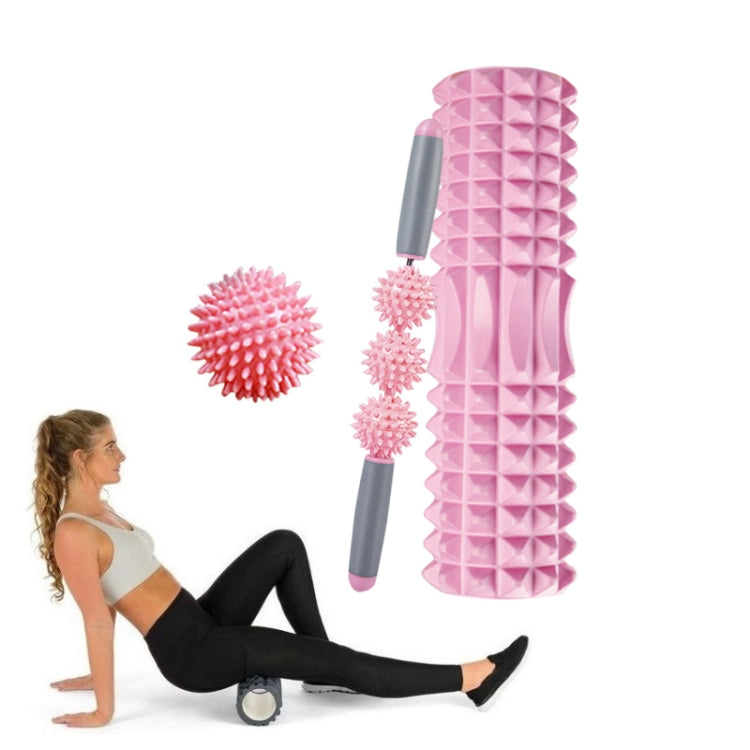 3 in 1 Eva Foam Roller Hollow Muscle Relaxation Roller Yoga Column Set, Length:, 33cm (Blue Crescent), 33cm (Pink Crescent ), 33cm  (Purple Crescent ), 45cm (Pink Crescent), 45cm (Purple Crescent ), 45cm (Blue Crescent), 45cm (Pink Wolf Tooth )��������...