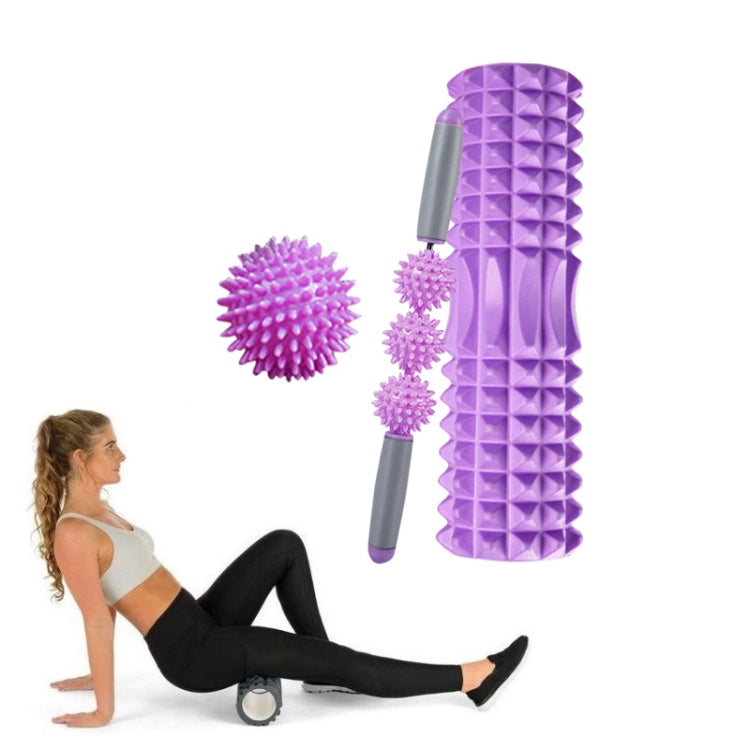 3 in 1 Eva Foam Roller Hollow Muscle Relaxation Roller Yoga Column Set, Length:, 33cm (Blue Crescent), 33cm (Pink Crescent ), 33cm  (Purple Crescent ), 45cm (Pink Crescent), 45cm (Purple Crescent ), 45cm (Blue Crescent), 45cm (Pink Wolf Tooth )��������...
