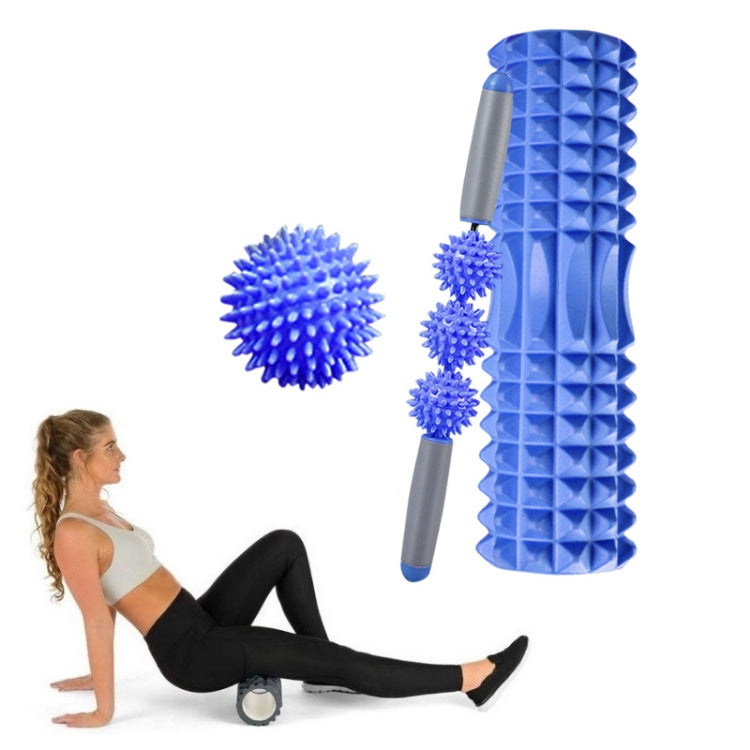 3 in 1 Eva Foam Roller Hollow Muscle Relaxation Roller Yoga Column Set, Length:, 33cm (Blue Crescent), 33cm (Pink Crescent ), 33cm  (Purple Crescent ), 45cm (Pink Crescent), 45cm (Purple Crescent ), 45cm (Blue Crescent), 45cm (Pink Wolf Tooth )��������...