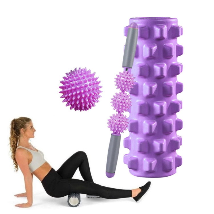 3 in 1 Eva Foam Roller Hollow Muscle Relaxation Roller Yoga Column Set, Length:, 33cm (Blue Crescent), 33cm (Pink Crescent ), 33cm  (Purple Crescent ), 45cm (Pink Crescent), 45cm (Purple Crescent ), 45cm (Blue Crescent), 45cm (Pink Wolf Tooth )��������...