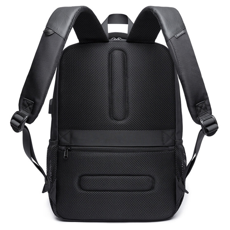 BANGE BG-1921 College Student Schoolbag Waterproof Business Computer Backpack with External USB Charging Port