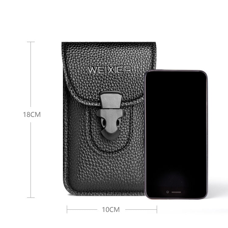 3 PCS WEIXIER 8640 7 Inch Belt Waistband Bag Outdoor Sports Men Mobile Phone Waist Bag