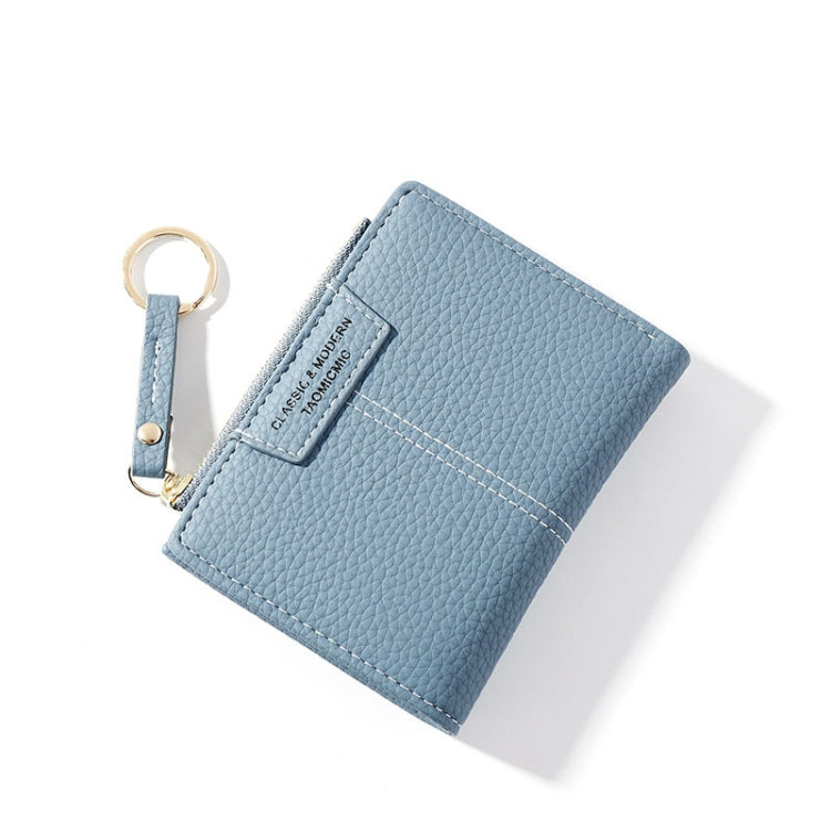 928666 Multi-Card Keychain Coin Purse Short Ladies Wallet