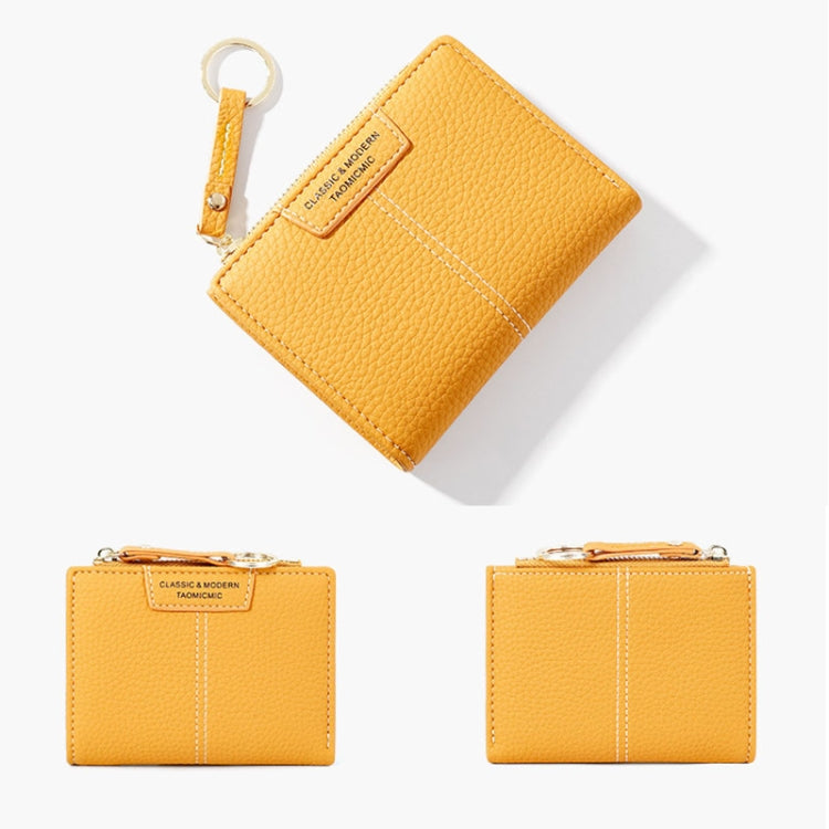 928666 Multi-Card Keychain Coin Purse Short Ladies Wallet