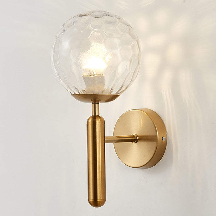 6102 Round Glass LED Wall Light Hotel Bedroom Bedside Living Room