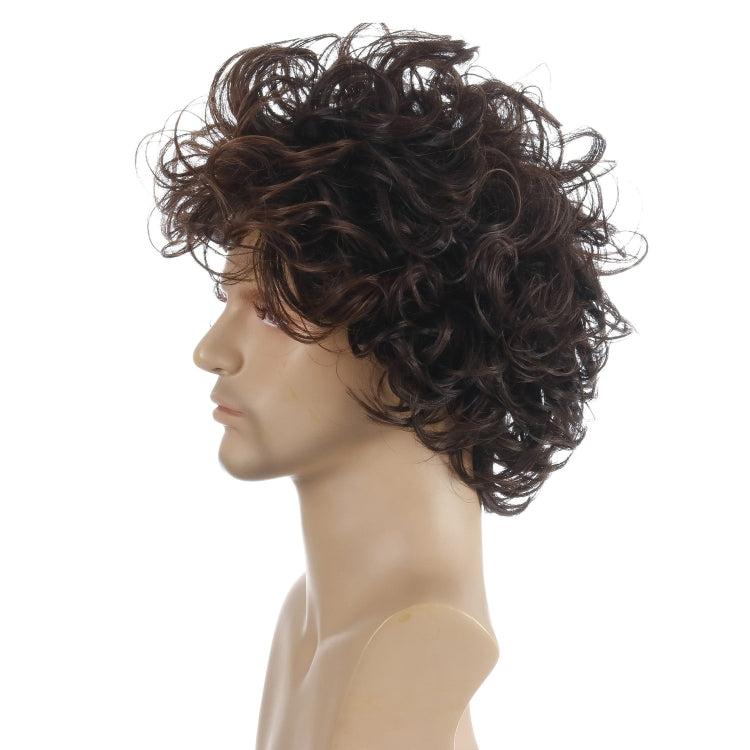 Men Fluffy Short Curly Wig Sets