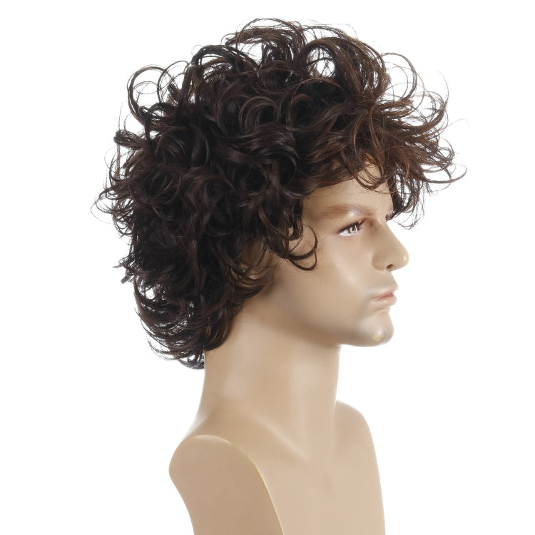 Men Fluffy Short Curly Wig Sets