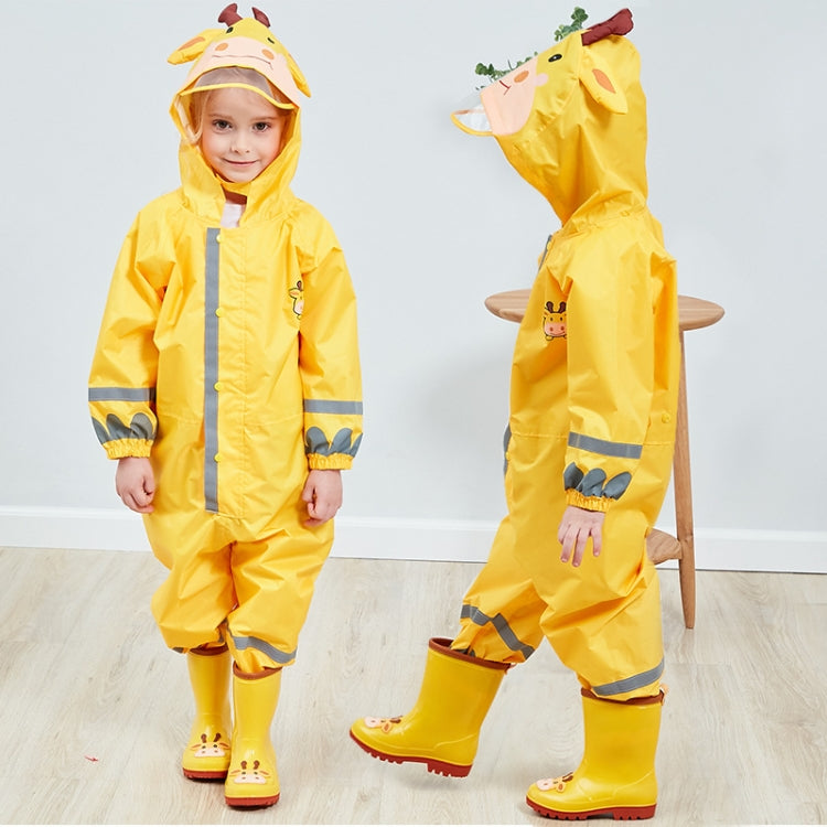 Children One-Piece Raincoat Boys And Girls Lightweight Hooded Poncho