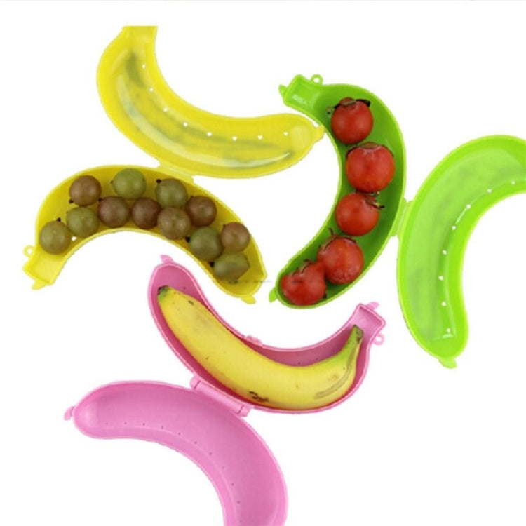 2 PCS Cute 3 Colors Fruit Banana Protector Box Lunch Container Storage Box  for Kids