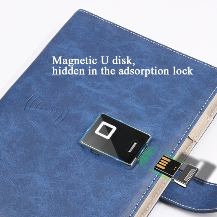 A5 Multi-Function Fingerprint Unlocking Notebook Can Record 10 Fingerprints
