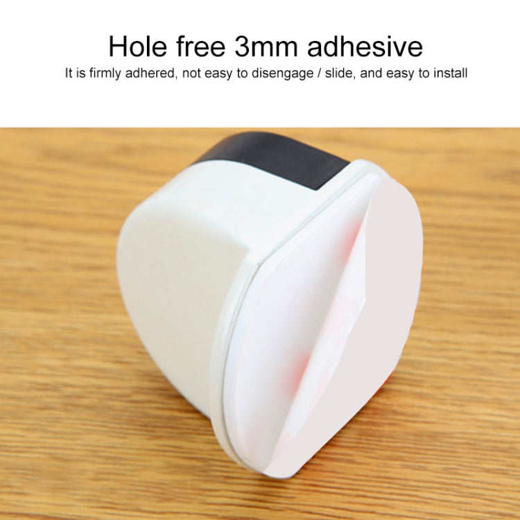 Stainless Steel Punch-Free Door Pad Bedroom Bathroom Invisible Anti-Collision Rubber Door Stopper