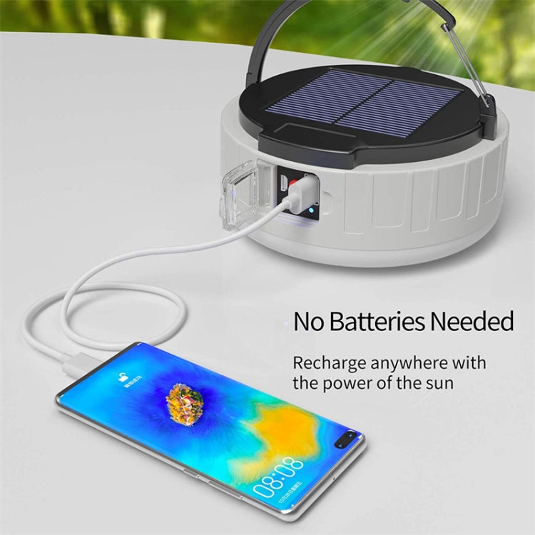 HB208 Solar Power 10W 37 LED Household Emergency Light Mobile Night Market Light Camping Light