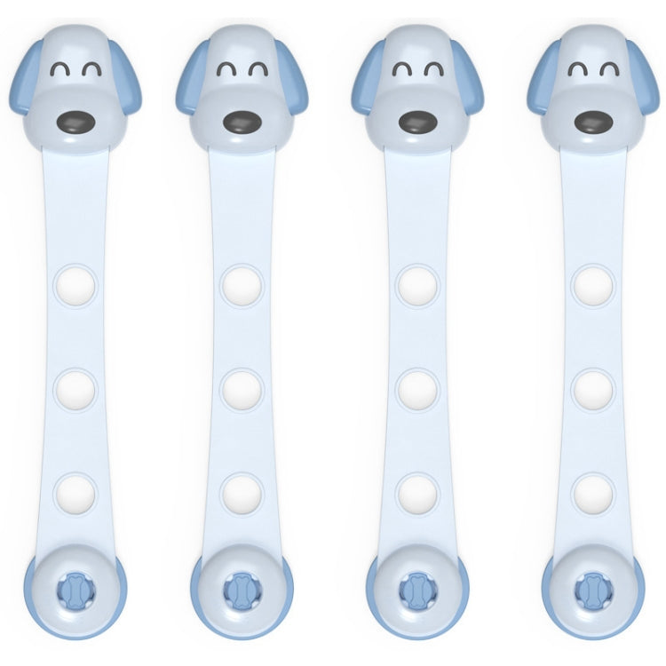 TH3601 4 In 1 Children Safety Protective Supplies Children Drawers Safety Lock, Blue, Pink