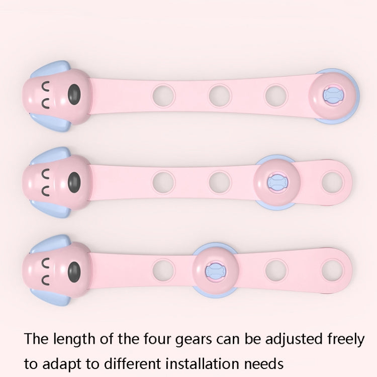 TH3601 4 In 1 Children Safety Protective Supplies Children Drawers Safety Lock, Blue, Pink