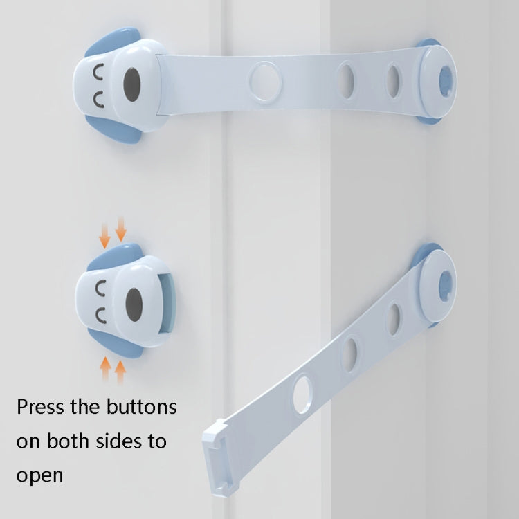 TH3601 4 In 1 Children Safety Protective Supplies Children Drawers Safety Lock, Blue, Pink