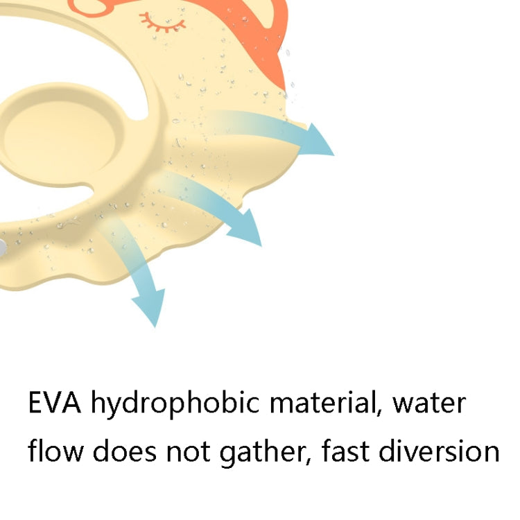 JC510 Baby Shampoo Shower Cap Adjustable Cute Cartoon Children Bath Cap