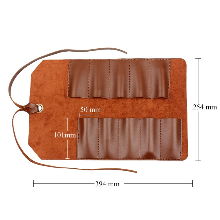 CL97 Multi-Function Toolkit Bundled Leather Tool Bag Double Thickened Two-Purpose Wrench Bag