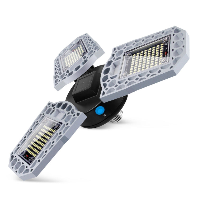 LED Industrial Mining Light Waterproof Light Sensor Folding Tri-Leaf Garage Lamp