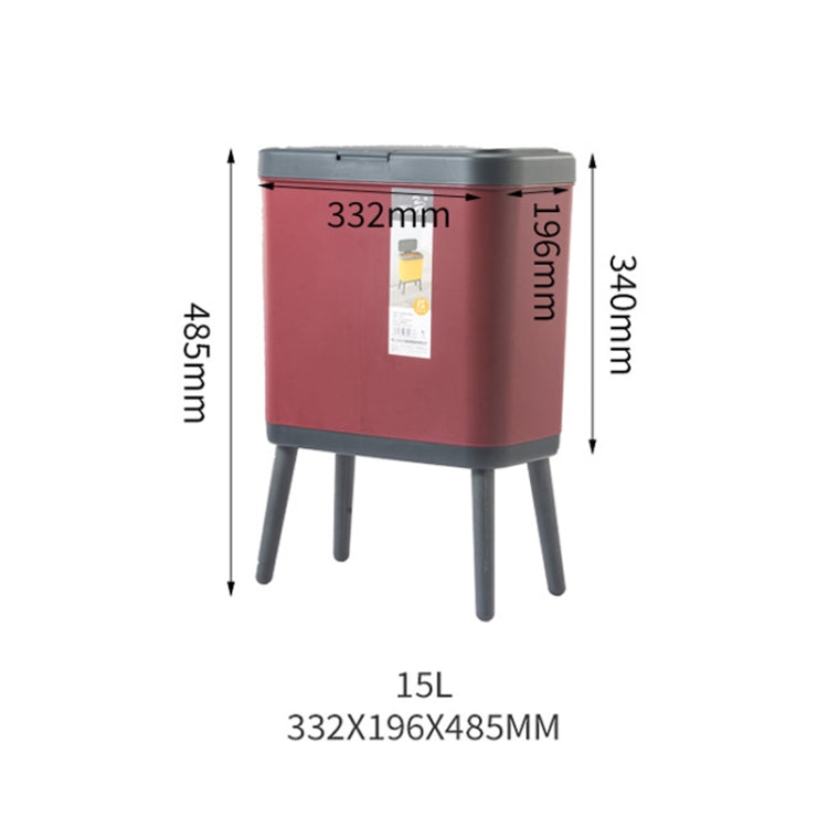 VitunHOO TG3450 Long Legs Trash Can Household Trash Can With Lid