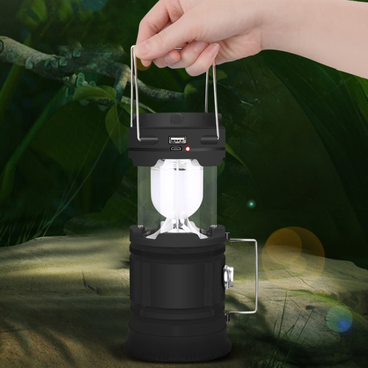 5803 Solar Camping Lamp Outdoor LED Emergency Portable Light Support USB Output