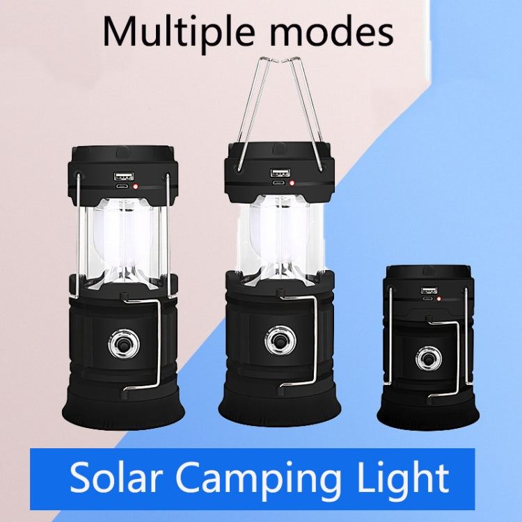 5803 Solar Camping Lamp Outdoor LED Emergency Portable Light Support USB Output