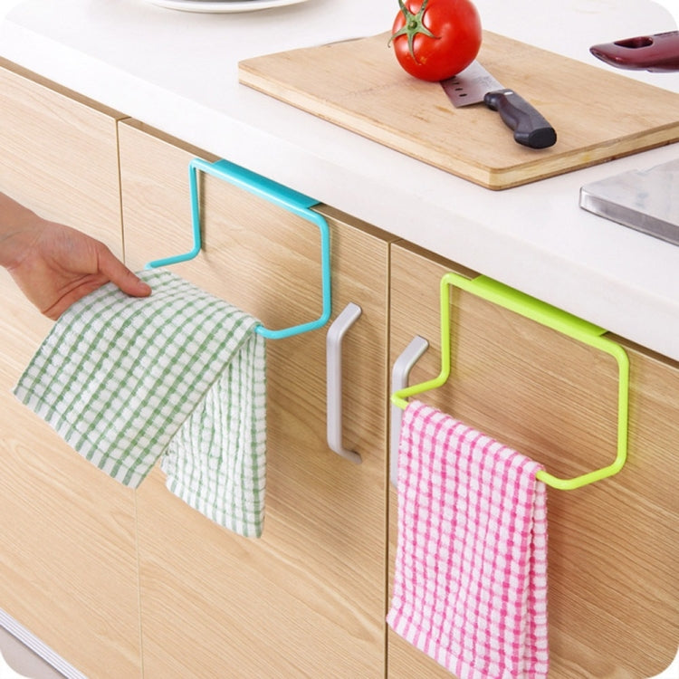 Kitchen Towel Rack Hanging Holder Cupboard Cabinet Door Back Hanger Towel Sponge Holder Storage Rack for Bathroom