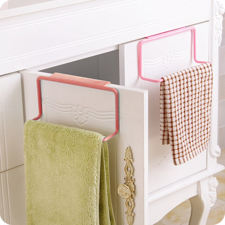 Kitchen Towel Rack Hanging Holder Cupboard Cabinet Door Back Hanger Towel Sponge Holder Storage Rack for Bathroom