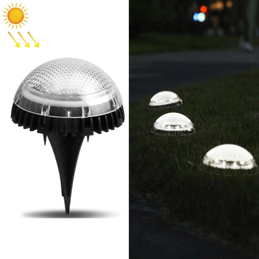 8 LEDs Solar Circular Underground Light Outdoor Waterproof Lawn Stair Light, Light Color: