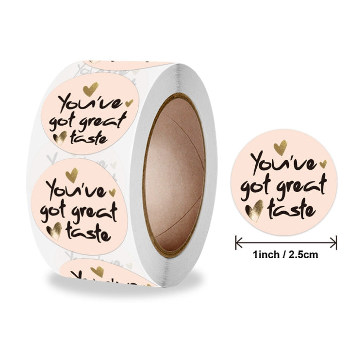 2 Rolls Love Thank You Sticker Gift Decoration Label