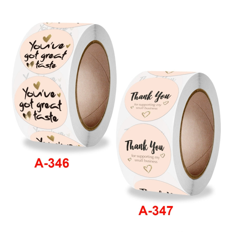 2 Rolls Love Thank You Sticker Gift Decoration Label