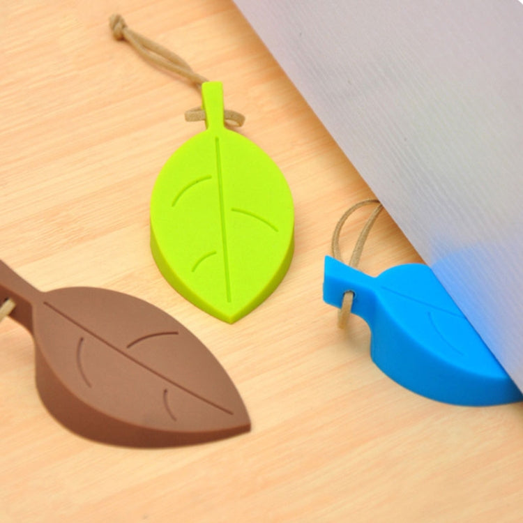 2 PCS Creative Leaf Silicone Door Stop Child Anti-pinch Security Door Crash Pad
