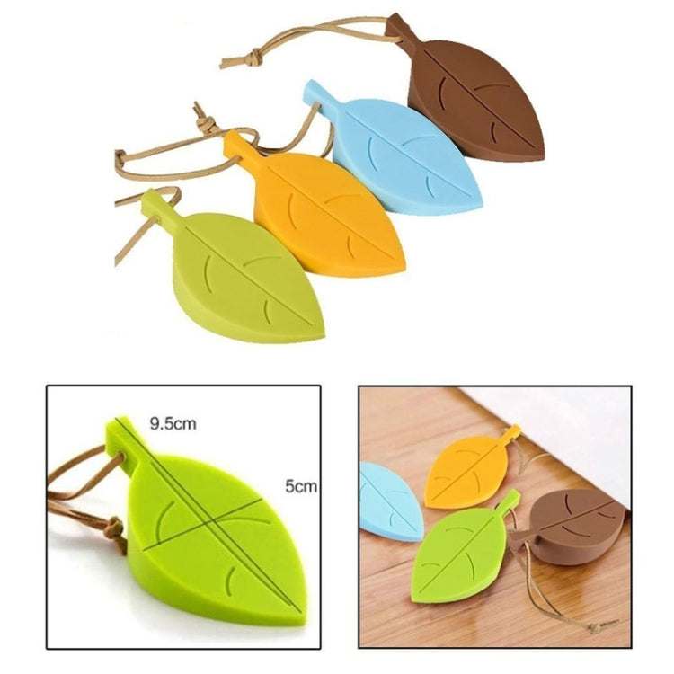 2 PCS Creative Leaf Silicone Door Stop Child Anti-pinch Security Door Crash Pad